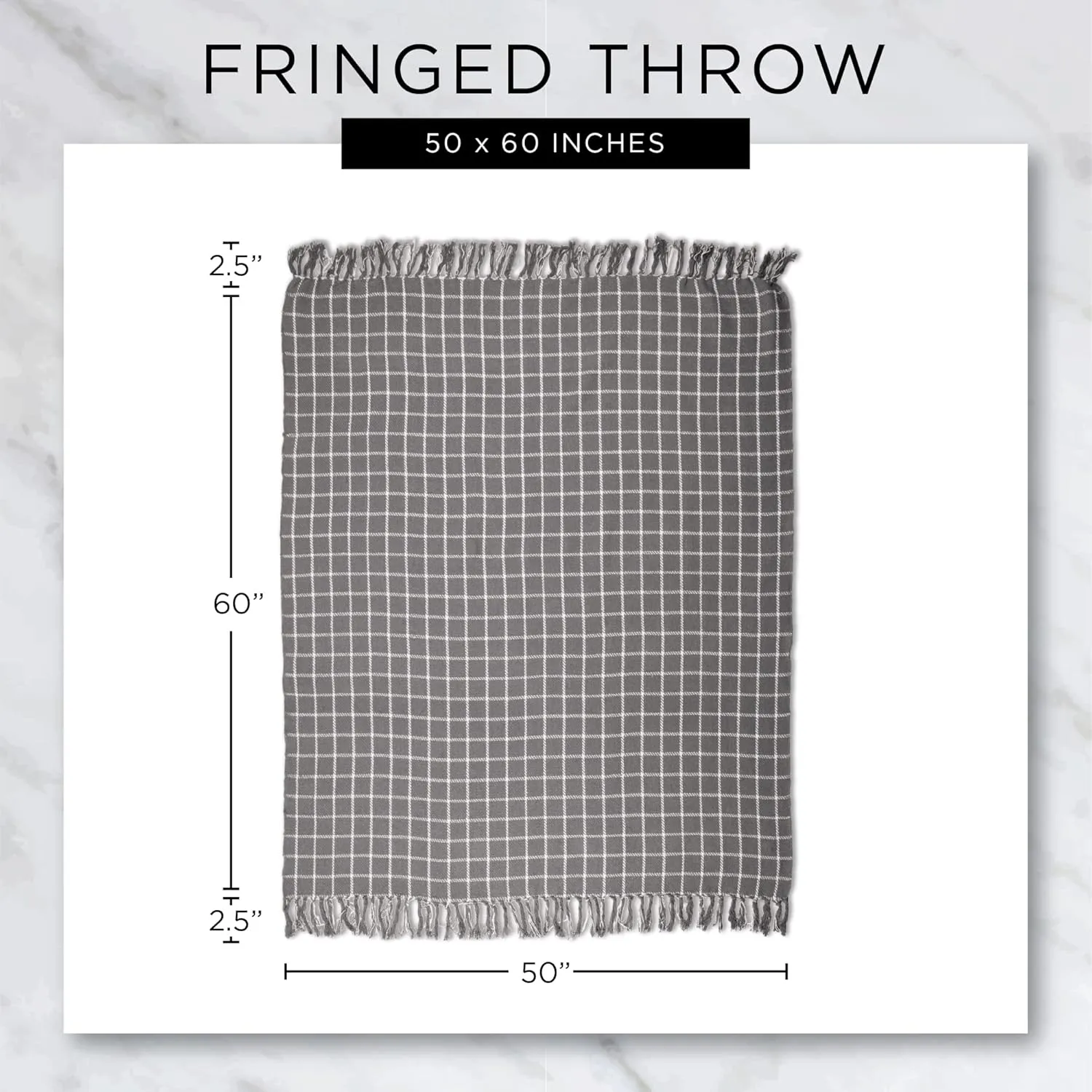 DII Rustic Farmhouse Double Diamond Woven Throw, 50x60, Cinnamon