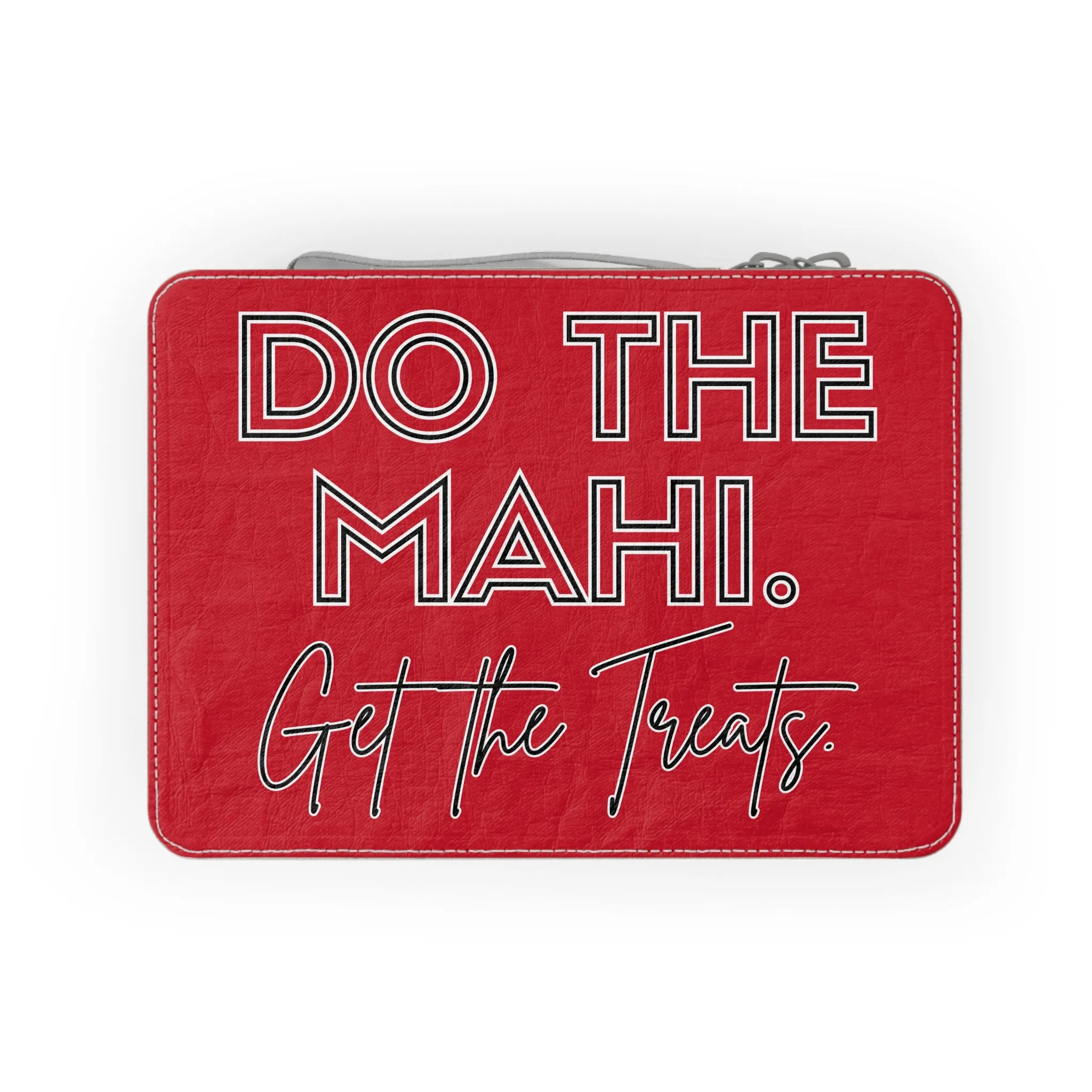 Do The Mahi. Get The Treats. Paper Lunch Bag - red