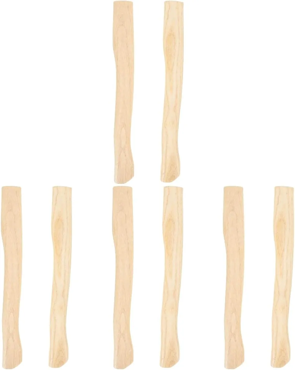 DOITOOL Wood Replacement Handle for Camp 8Pcs 14.9 Inch Hatchet Handle Replacement, Hickory Hatchet Handle Replacement, 38x4.4cm
