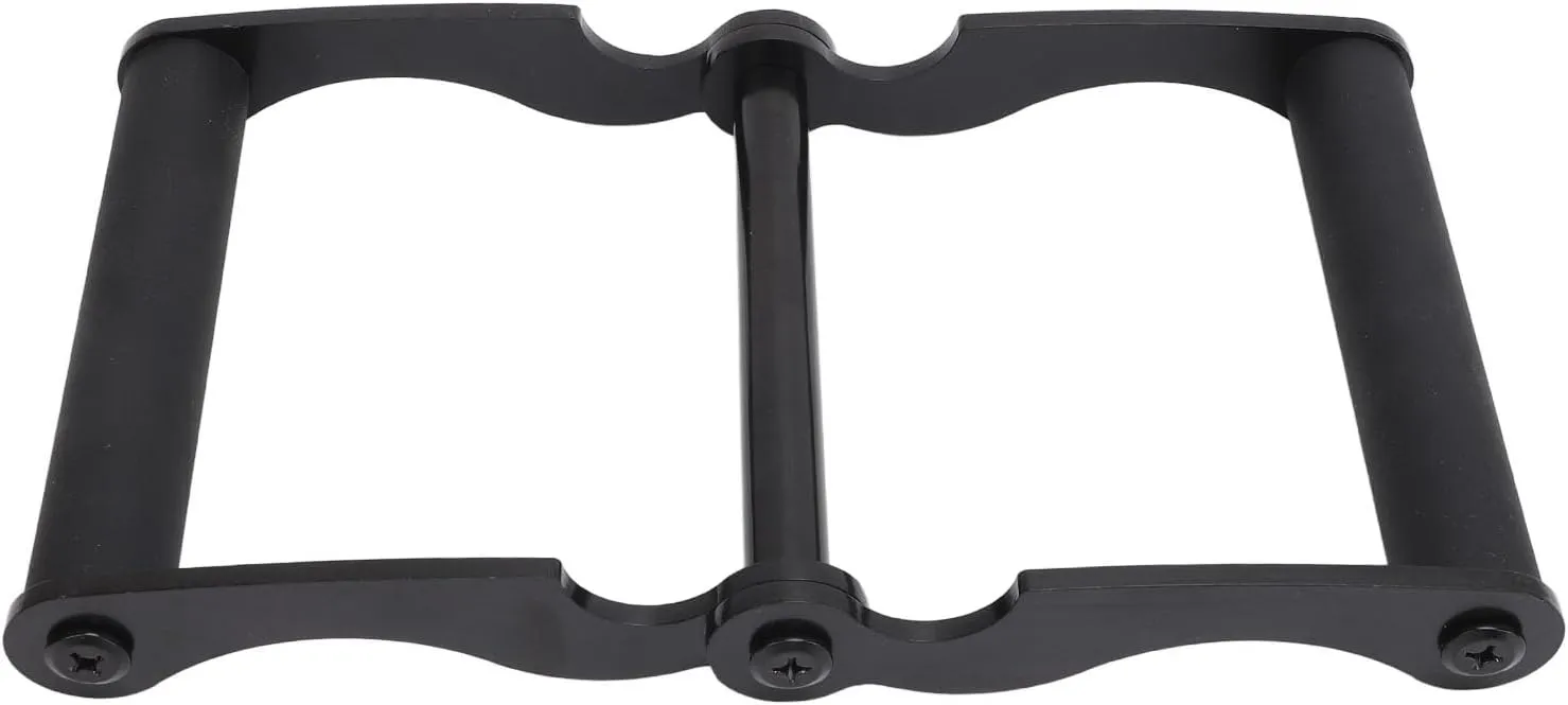 Double D Row Handle, Foldable Gym Exercise Equipment, Aluminum Alloy Construction, Rubber V Bar for Comfortable Grip, Metallic Plated for Durability, 880 Pound Load Capacity,