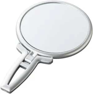 Double-Sided Mirror 1X/ 5X Magnification Hand Mirror Handle, Tabletop Mirror Makeup Travel
