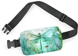 Dragonfly Fanny Pack Fashion Belt Bag Small Crossbody Bags for Women Casual Waist Packs with Adjustable Strap