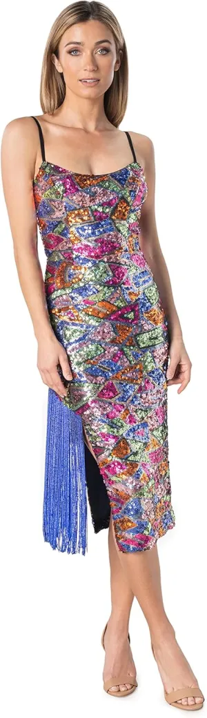 Dress the Population Women's Rory Bodycon Midi Dress