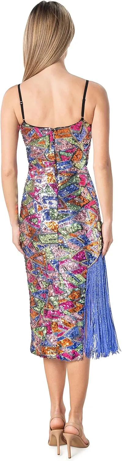 Dress the Population Women's Rory Bodycon Midi Dress