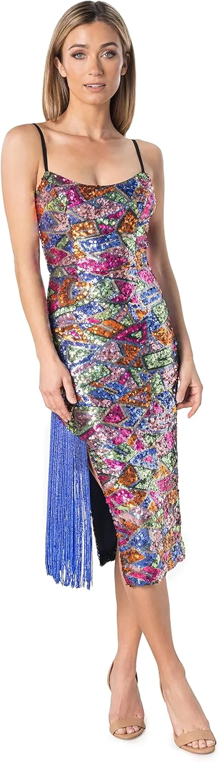 Dress the Population Women's Rory Bodycon Midi Dress
