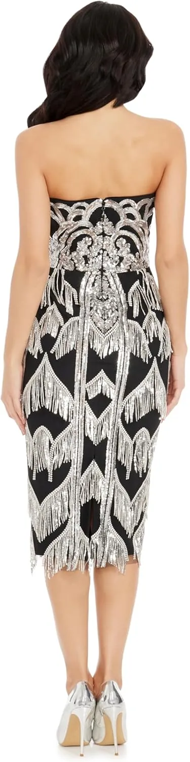 Dress the Population Women's Viviana Bodycon Midi Dress