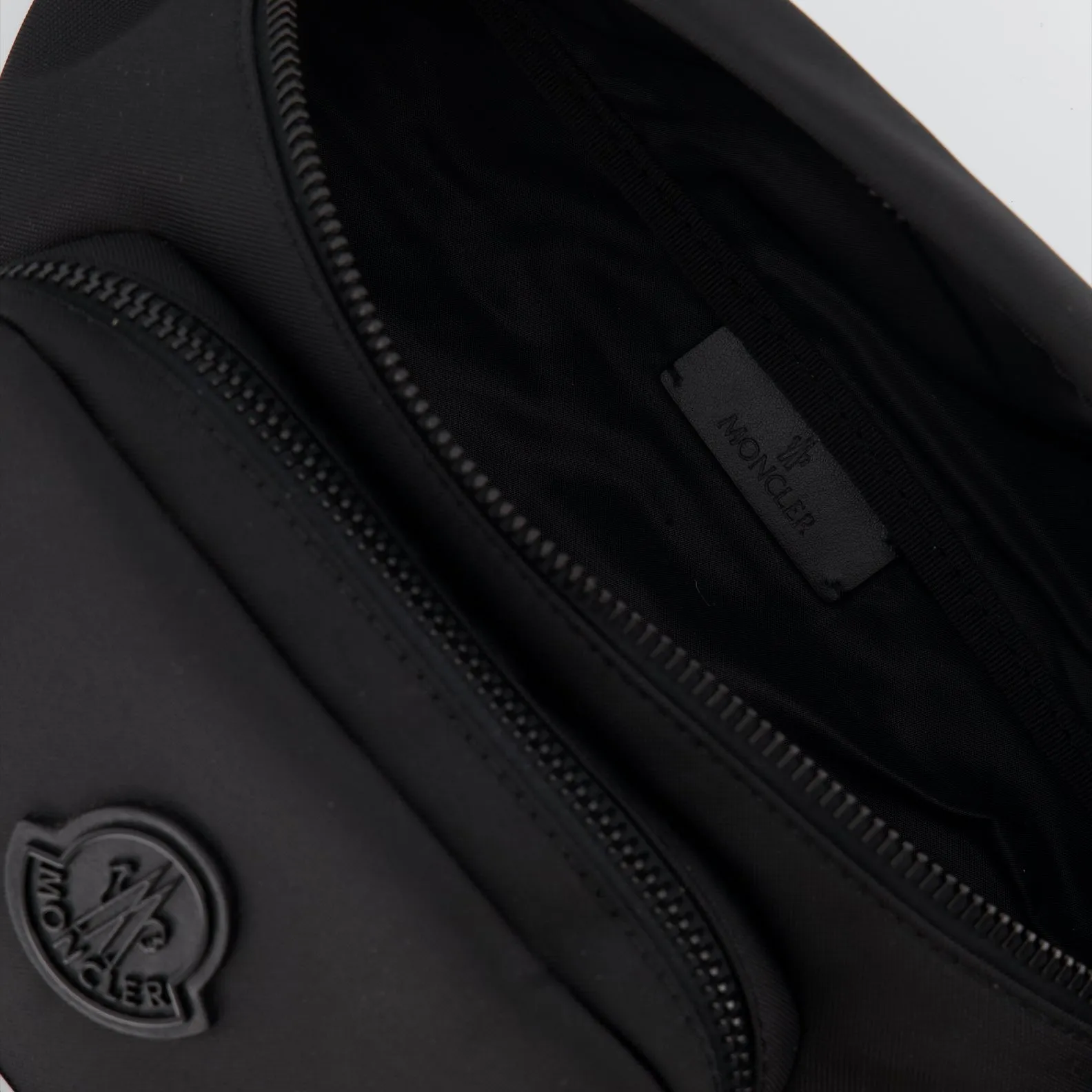 Durance Black Nylon Bum Bag
