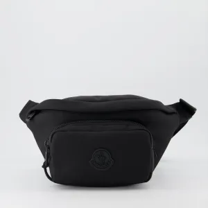 Durance Black Nylon Bum Bag