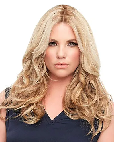 EasiPart French 12" Color 33 - Jon Renau Wigs Remy Human Hair Topper Women's Hand Tied Knotting Top Piece