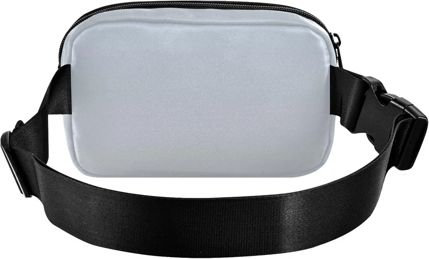 Elegant Blue Light Gray Gradient Fanny Pack for Women Waterproof Belt Bag Hip Pouch Cute Crossbody Waist Bag