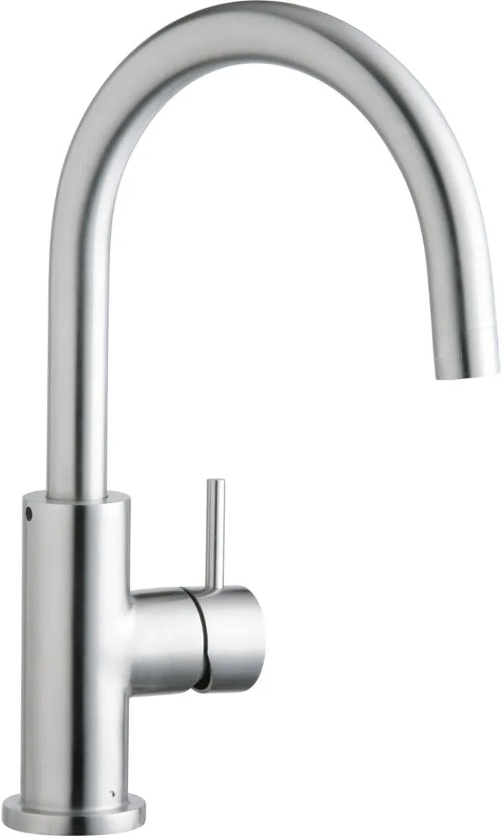 Elkay LK7921SSS Allure Single Hole Kitchen Faucet with Lever Handle, Satin Stainless Steel