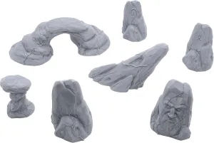 Elven Rock Formations by Makers Anvil, 3D Printed Tabletop RPG Scenery and Wargame Terrain for 28mm Miniatures