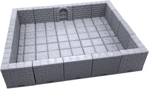 EnderToys Locking Dungeon Tiles - Masonry and Stone, Wargame Terrain for Tabletop 28mm Miniatures, 3D Printed Scenery
