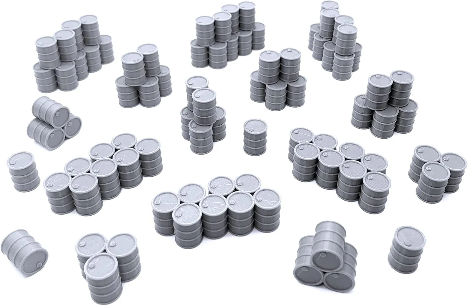 EnderToys Metal Oil Barrels by Terrain4Print, 3D Printed Tabletop RPG Scenery and Wargame Terrain 28mm Miniatures