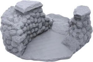 EnderToys Rock Valley, 3D Printed Tabletop RPG Scenery and Wargame Terrain for 28mm Miniatures