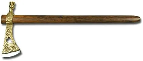 Engraved Brass Tomahawk
