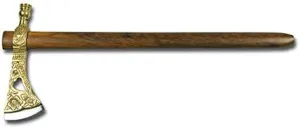 Engraved Brass Tomahawk