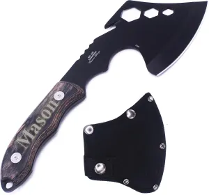 Engraved Hunting Camping Axe - Personalized Groomsmen Hatchets with Sheath Customized