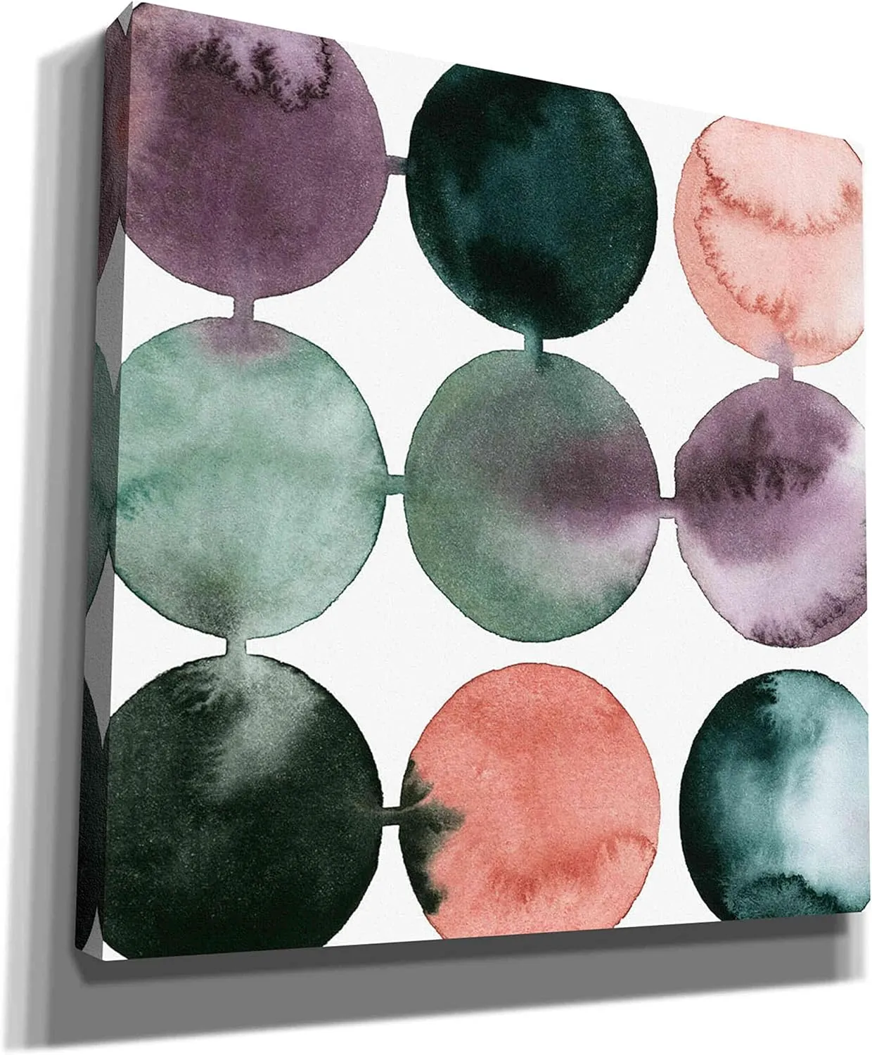 Epic Graffiti 'Seafoam Fizz II' by Grace Popp, Canvas Wall Glass, 12"x12"