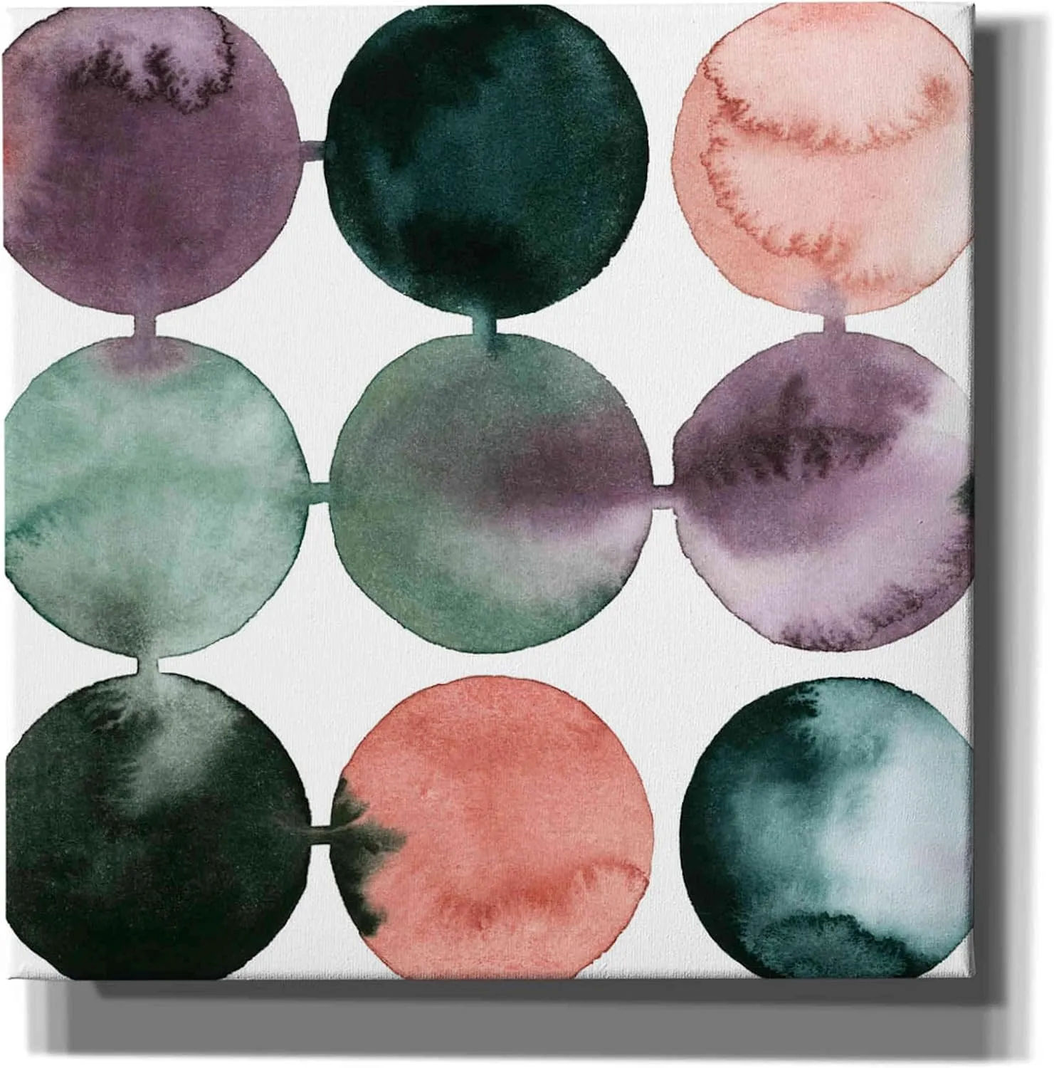 Epic Graffiti 'Seafoam Fizz II' by Grace Popp, Canvas Wall Glass, 12"x12"
