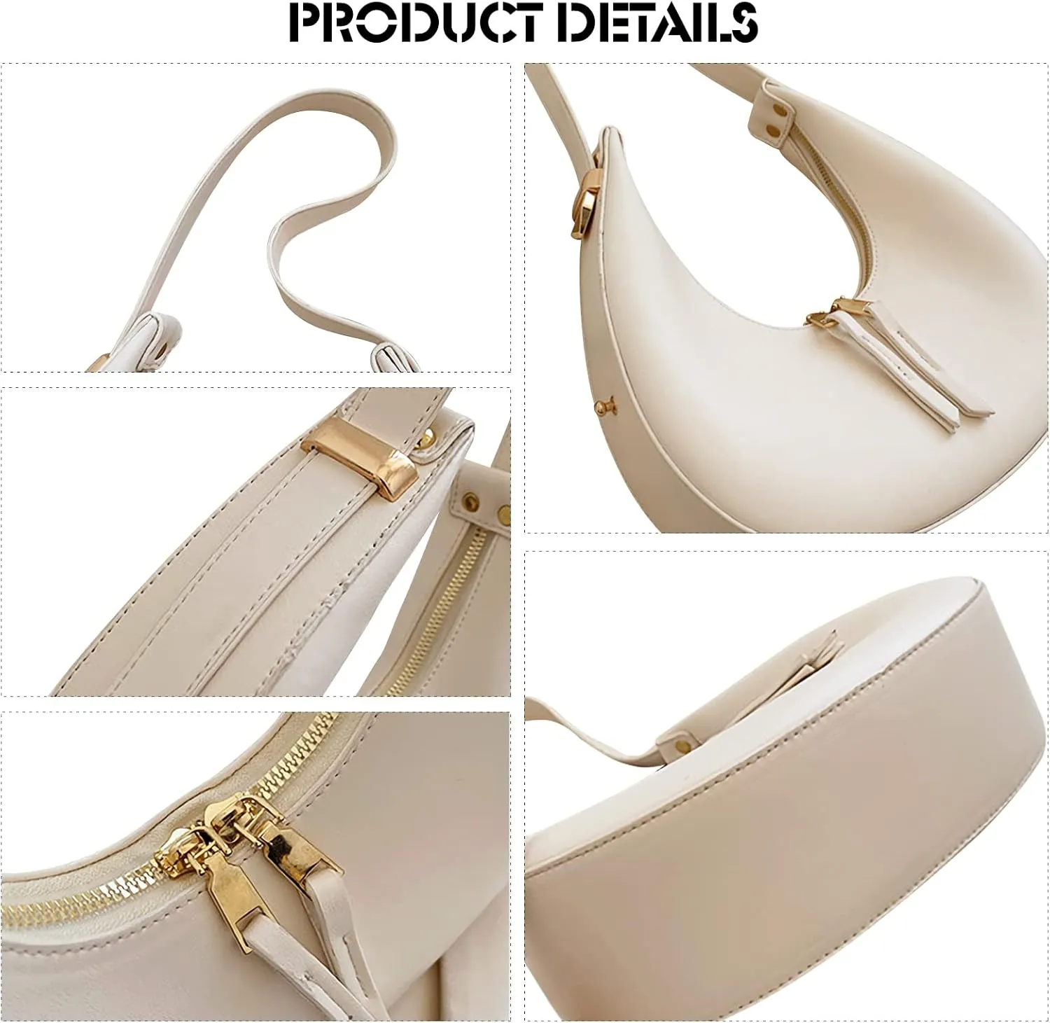 Ergocar 2022 New Women's Tote Handbags, Crescent Bags for Women Fashion Women Underarm Bag Top-Handle Bag, Orange