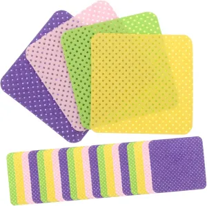 ERINGOGO 4bags Nail Glue Remover Pads Multi-Color Makeup Nail Care Towelettes for Gel Polish Removal High Absorbency Control Travel Wipes for Easy Use