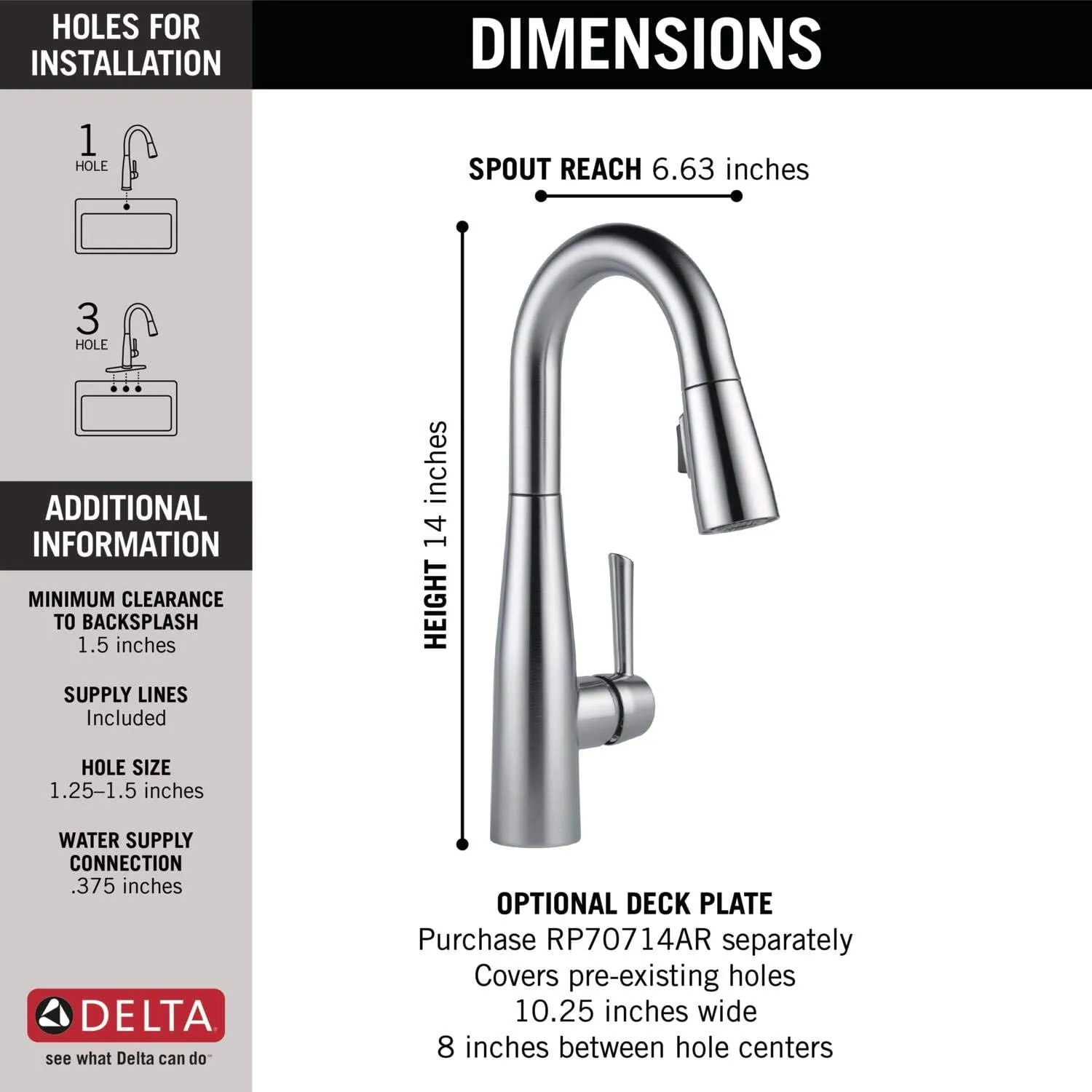 Essa Single Handle Pull-Down Bar/Prep Faucet