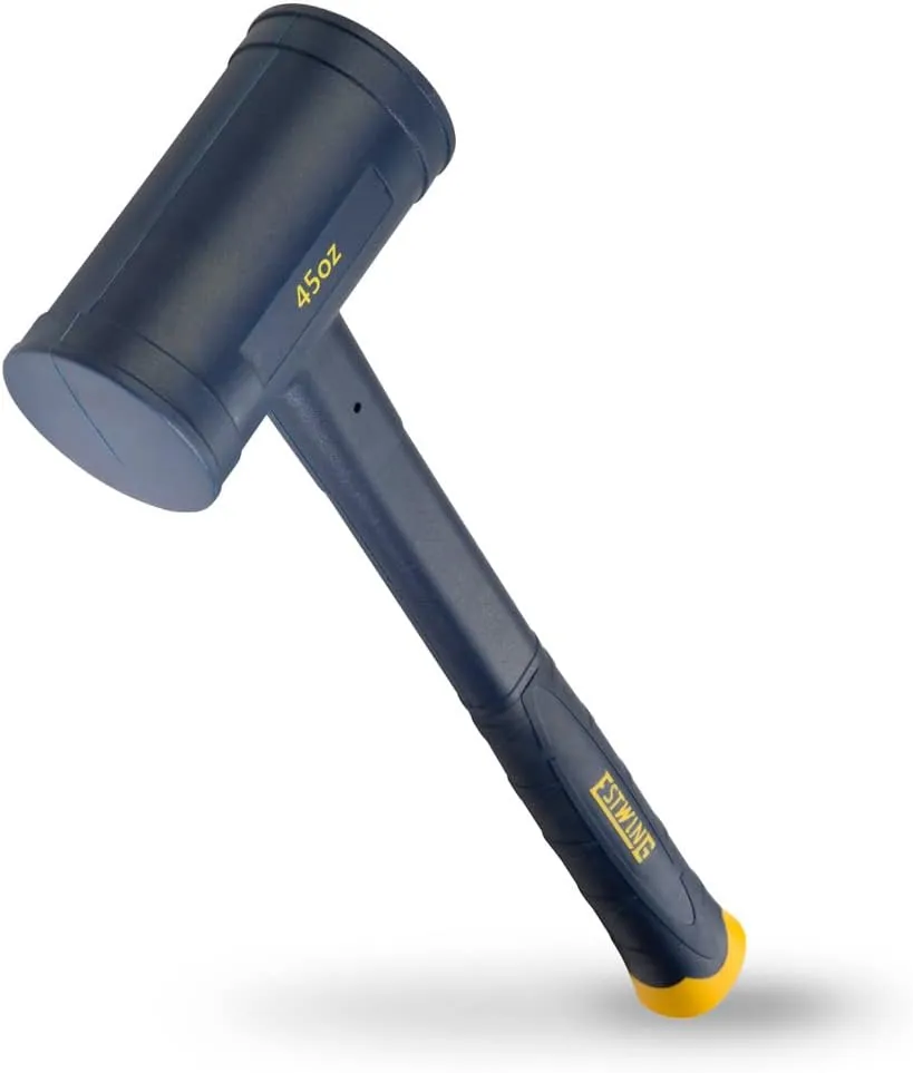 ESTWING Dead Blow Hammer (45 oz) and Estwing Rubber Mallet (12 oz) with Soft/Hard Tips