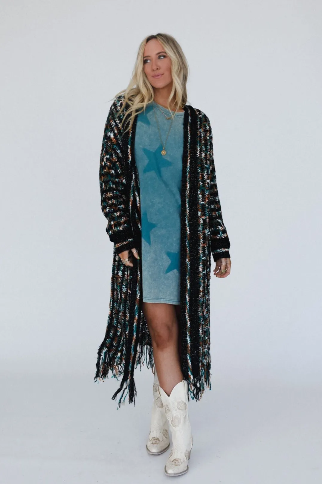 Evening Glow Cardigan - Black