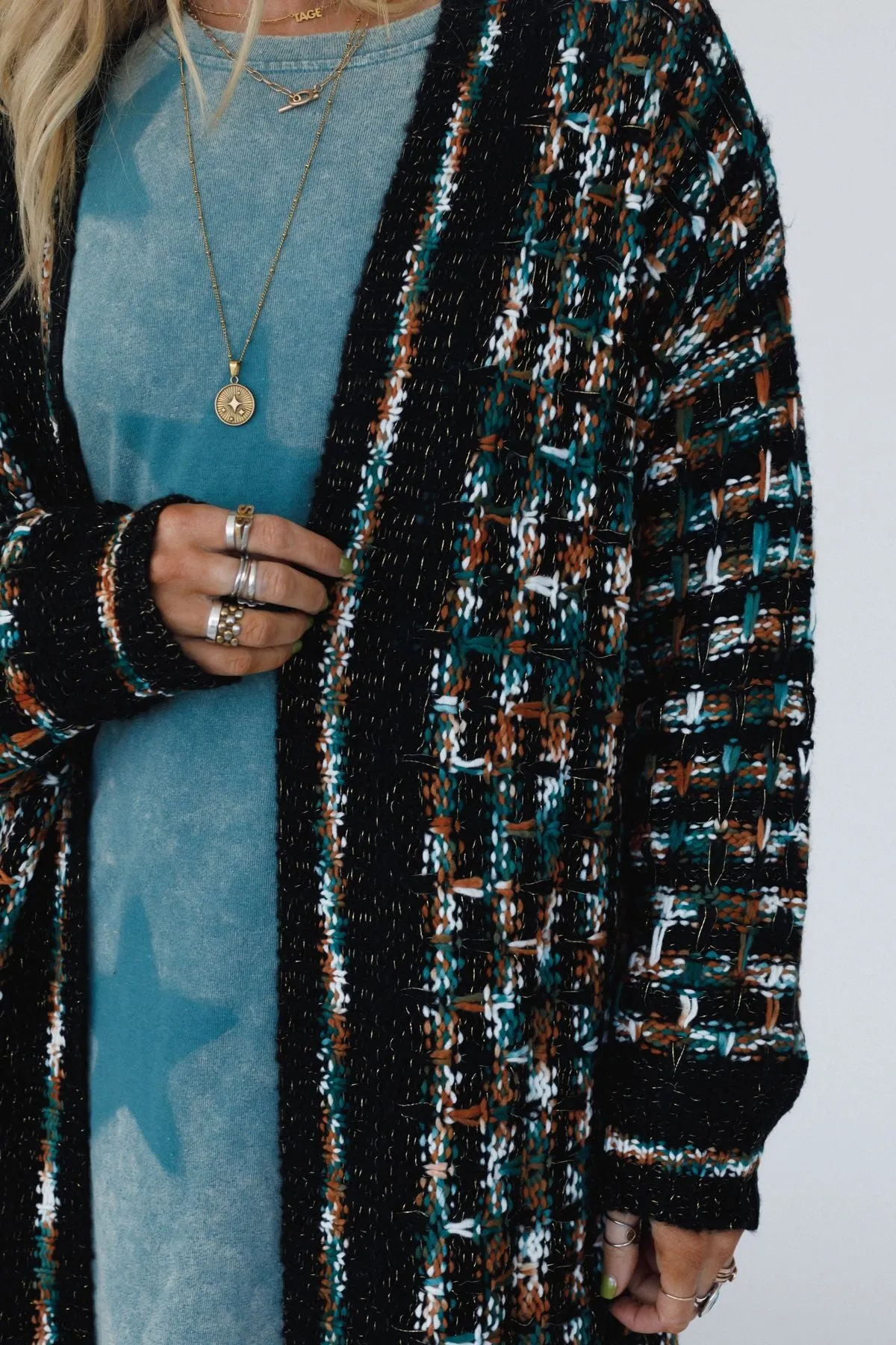 Evening Glow Cardigan - Black