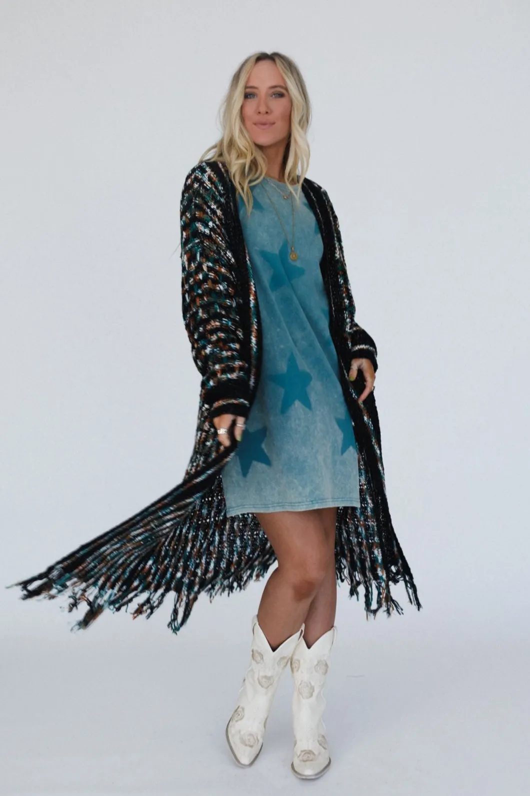 Evening Glow Cardigan - Black