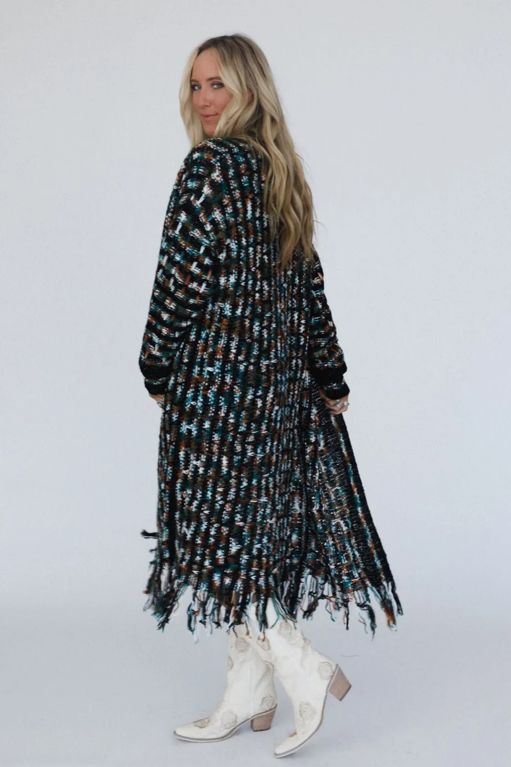 Evening Glow Cardigan - Black
