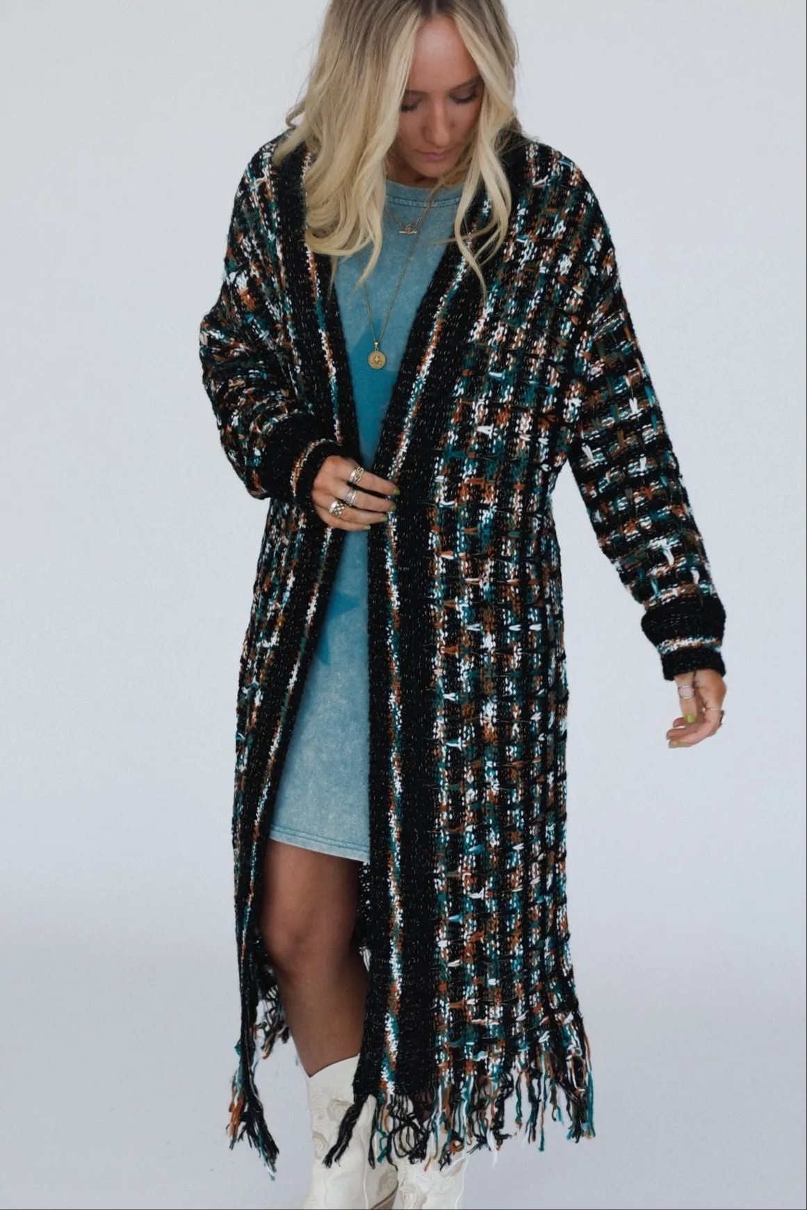 Evening Glow Cardigan - Black