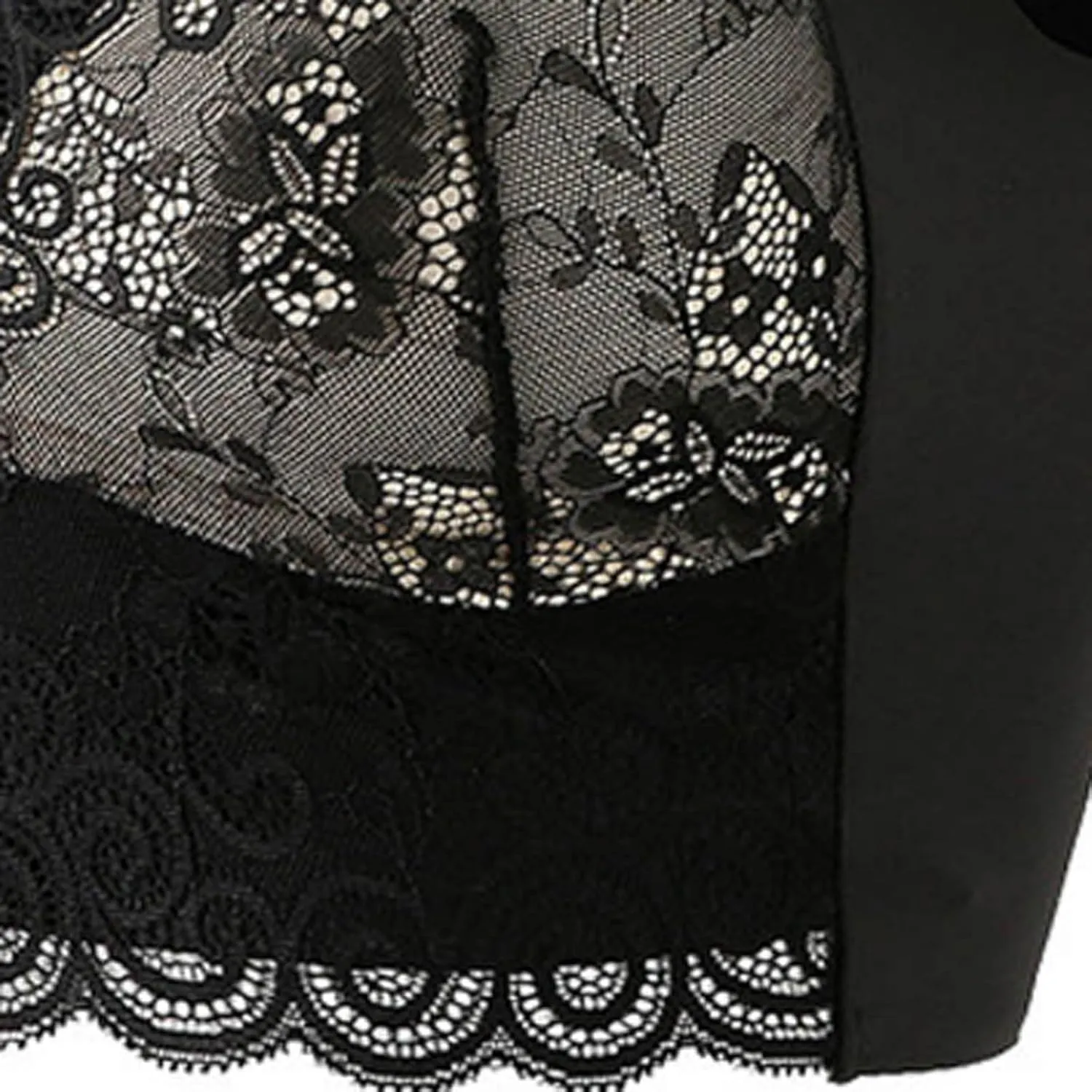 Everyday Bras for Women Lace Beauty Back Smoothing Bra Comfort-Strap Wireless Bra Underwear Plus Size Bra 3PC