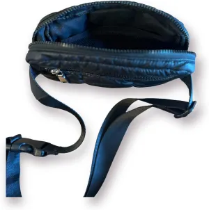 Everywhere QUILTED Belt Bag,Fanny Pack Bum Bag Crossbody Bags for Women Men, Unisex for Travel Workout Running Hiking (BLACK)