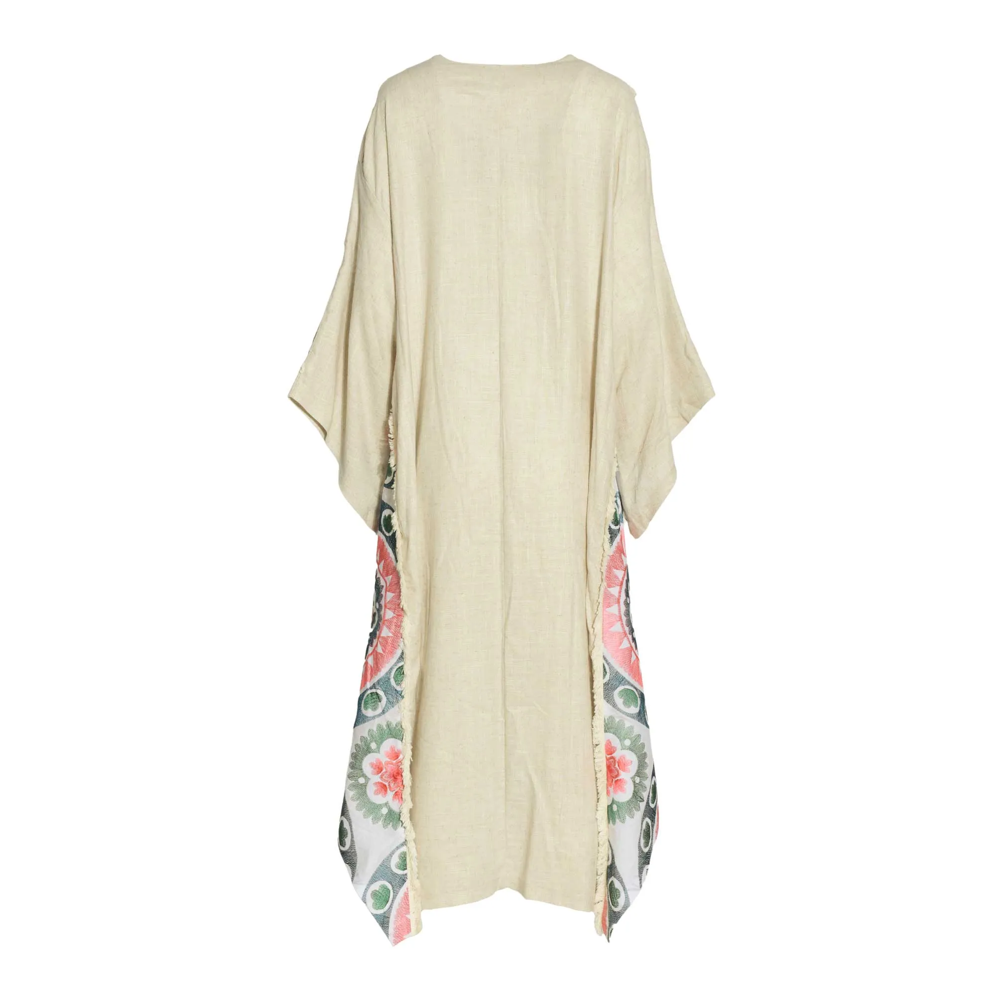 Fahm Women's Multi-color Printed Dress, Free Size