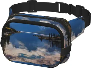 Fanny Pack for Men Women Crossbody Waist Bag National park lake Belt Bag with Adjustable Strap Hip Bum Bag