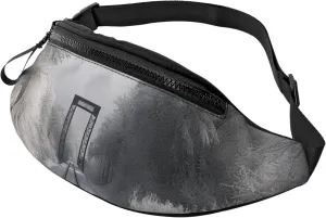 Fanny Pack for Men Women Crossbody Waist Bag Snowy Train Tracks Belt Bag with Adjustable Strap Hip Bum Bag