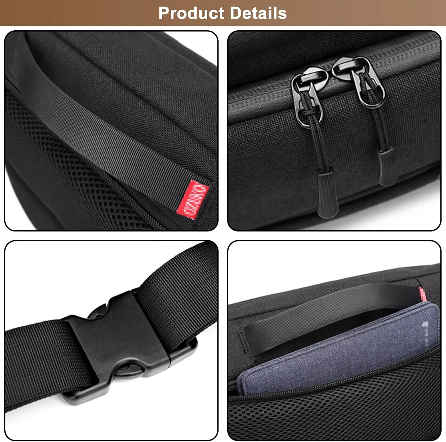 Fanny Pack for Men Women, Oxford Cloth Shoulder Bag Waist Packs Bag for Outdoor Hiking Fishing with USB Charging Port (Grey)