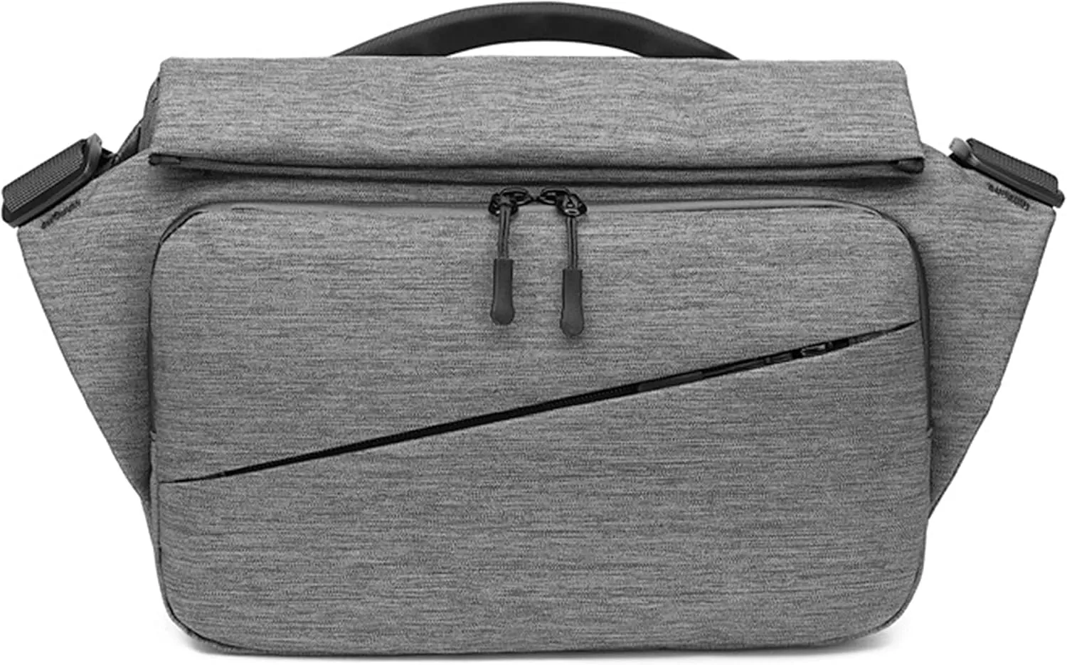 Fanny Pack for Men Women, Oxford Cloth Shoulder Bag Waist Packs Bag for Outdoor Hiking Fishing with USB Charging Port (Grey)