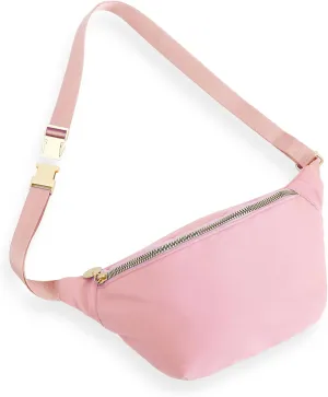 Fanny Pack for Women Crossbody Belt Bag with Adjustable Strap, Fashion Waist Pack Bag Bum bag for Traveling Hiking Cycling Running Casual(Pure Pink)