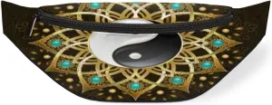 Fanny Pack for Women Men Eight Trigrams Pattern Waist Pack Crossbody Bag with Adjustable Straps for Hiking Running Walking Travel Cycling
