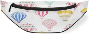 Fanny Pack for Women Men Lovely Hot Air Balloon Waist Pack Crossbody Bag with Adjustable Straps for Hiking Running Walking Travel Cycling