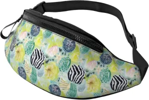 Fanny Pack for Women Men, Stylish Crossbody Bag with Adjustable Shoulder Strap - Shell Clam Belt Bag Waist Bag for Outdoors Travel Sports Running