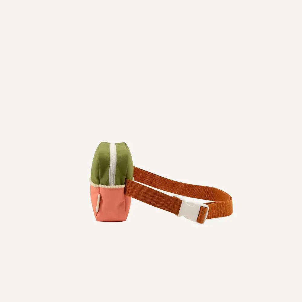 FANNY PACK LARGE - FARMHOUSE - SPROUT GREEN & FLOWER PINK