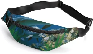 Fanny Packs Crossbody Bags Everywhere Bag Aquatic Biologicals Printed Small Sling Bag for Travel Hiking Running
