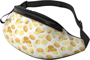 Fanny Packs for Women Men, cartoon Potato Pattern Waist Bag Crossbody Bags for Women Men, Cross Body Bag
