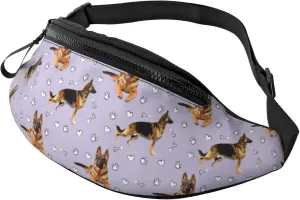 Fanny Packs for Women Men, German Shepherd Dog No.1017 Waist Bag Crossbody Bags for Women Men, Cross Body Bag