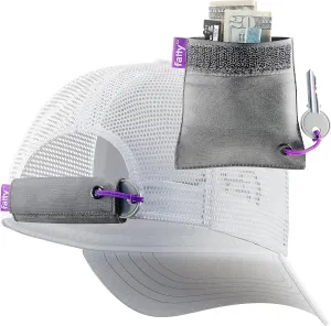 FATTYPACK - Attachable Storage Pocket For Hats - Store Cash, Medicine, Gum, Keys, Pencils, Pens, Golf Tees, etc.