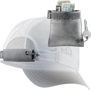 FATTYPACK - Attachable Storage Pocket for Hats - Store Cash, Medicine, Gum, Keys, Pencils, Pens, Golf Tees, etc.